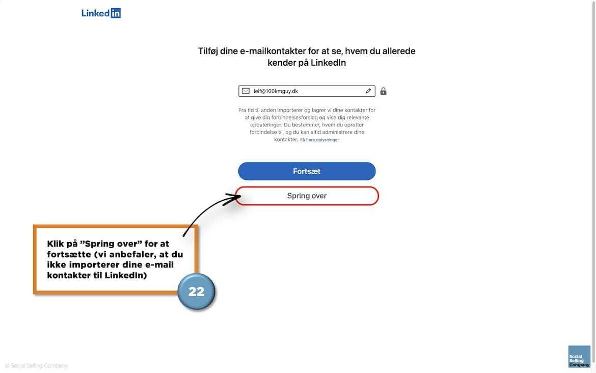 Visuel guide som viser hvordan du opretter en LinkedIn profil på under 6 minutter