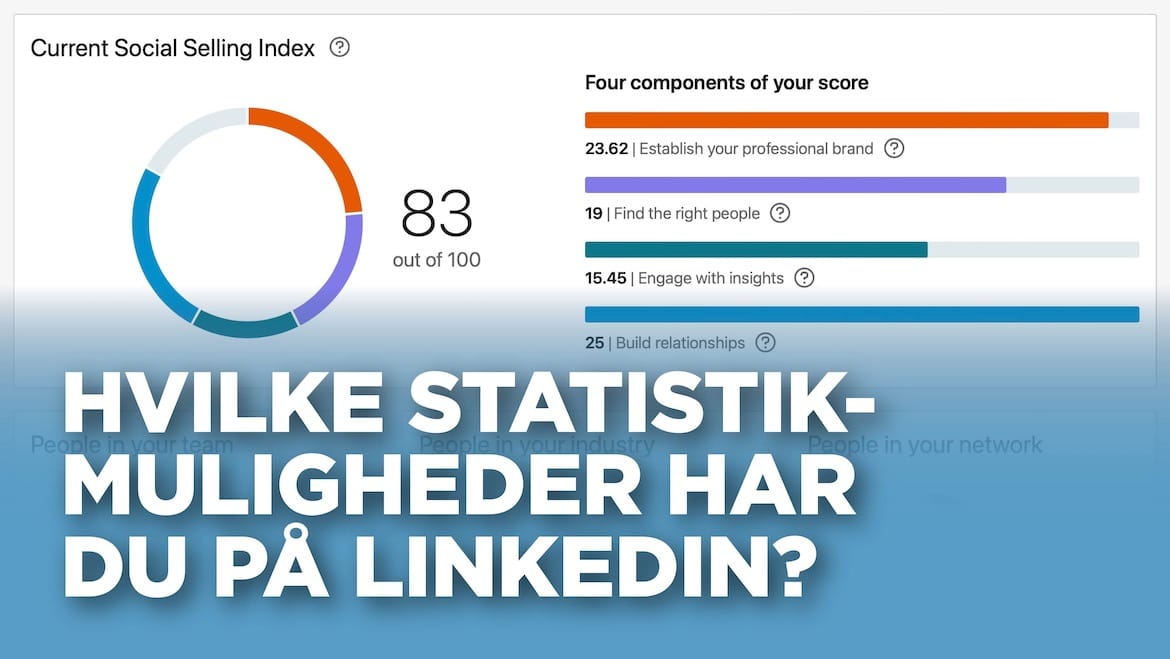 Her finder du link til LinkedIn PRO live undervisning om hvilke statistikmuligheder du har på LinkedIn