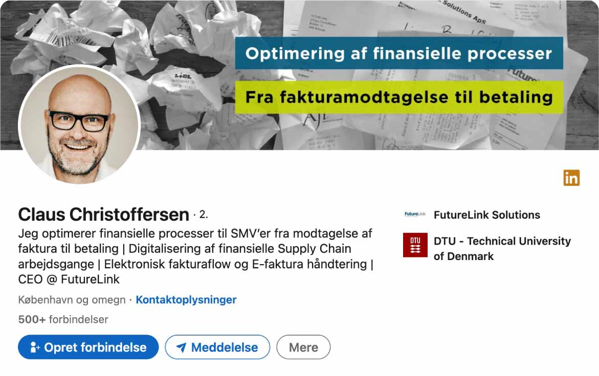Profileksempel Claus Christoffersen fra FutureLink
