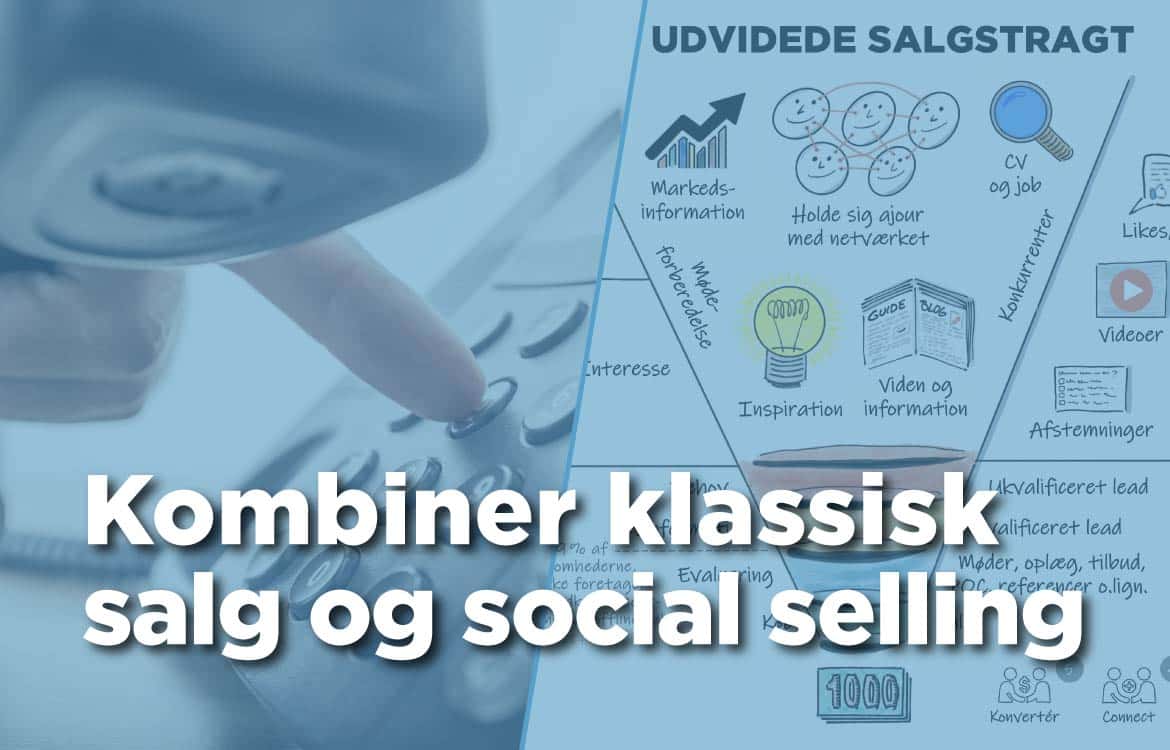 Her finder du link til information om webinaret "Sådan kombinerer du klassisk salg og social selling"