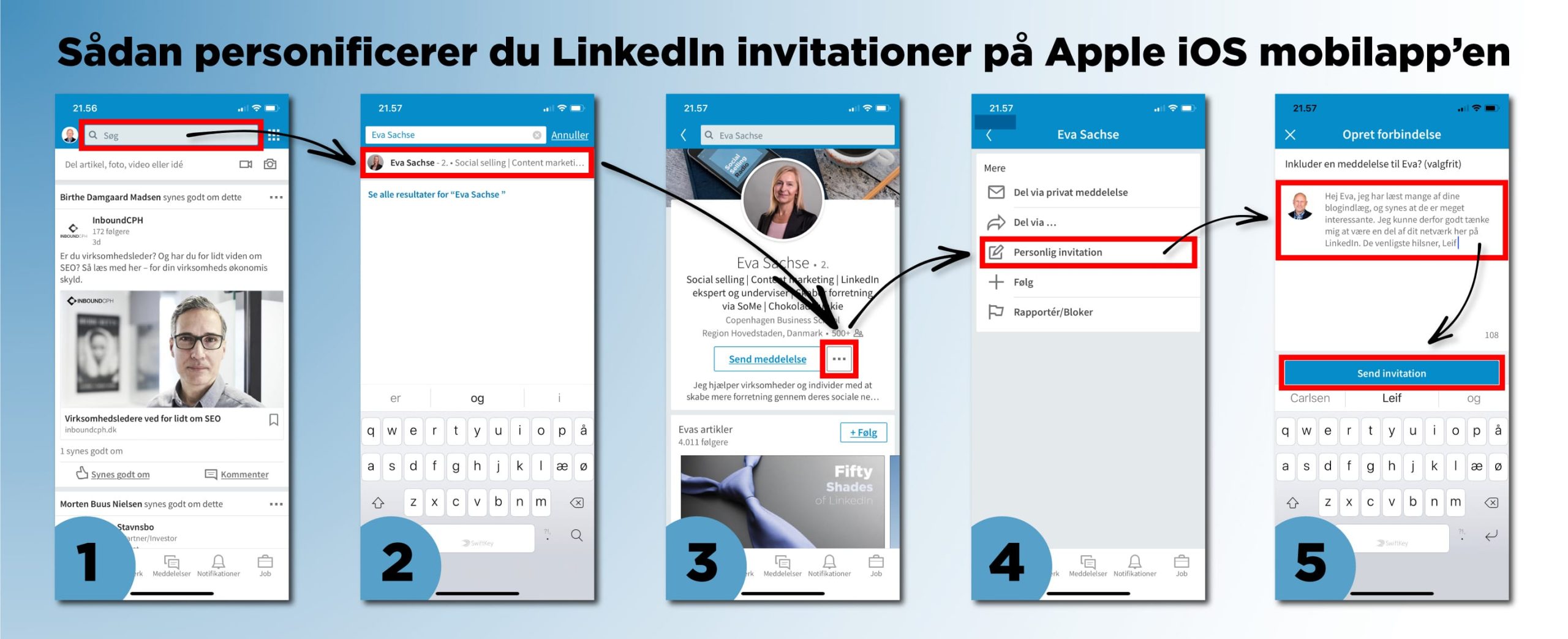 Blogindlæg om hvordan du kan personificere dine LinkedIn invitationer