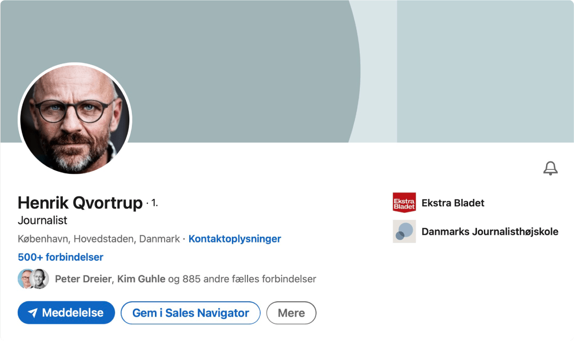 Blogindlæg og podcast episode om hvorfor at Henrik Qvortrup er på LinkedIn