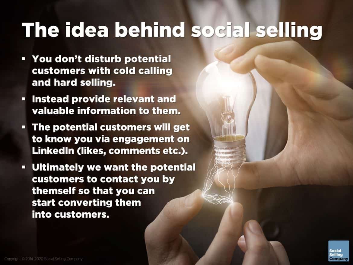 Here you find information about the idea behind social selling