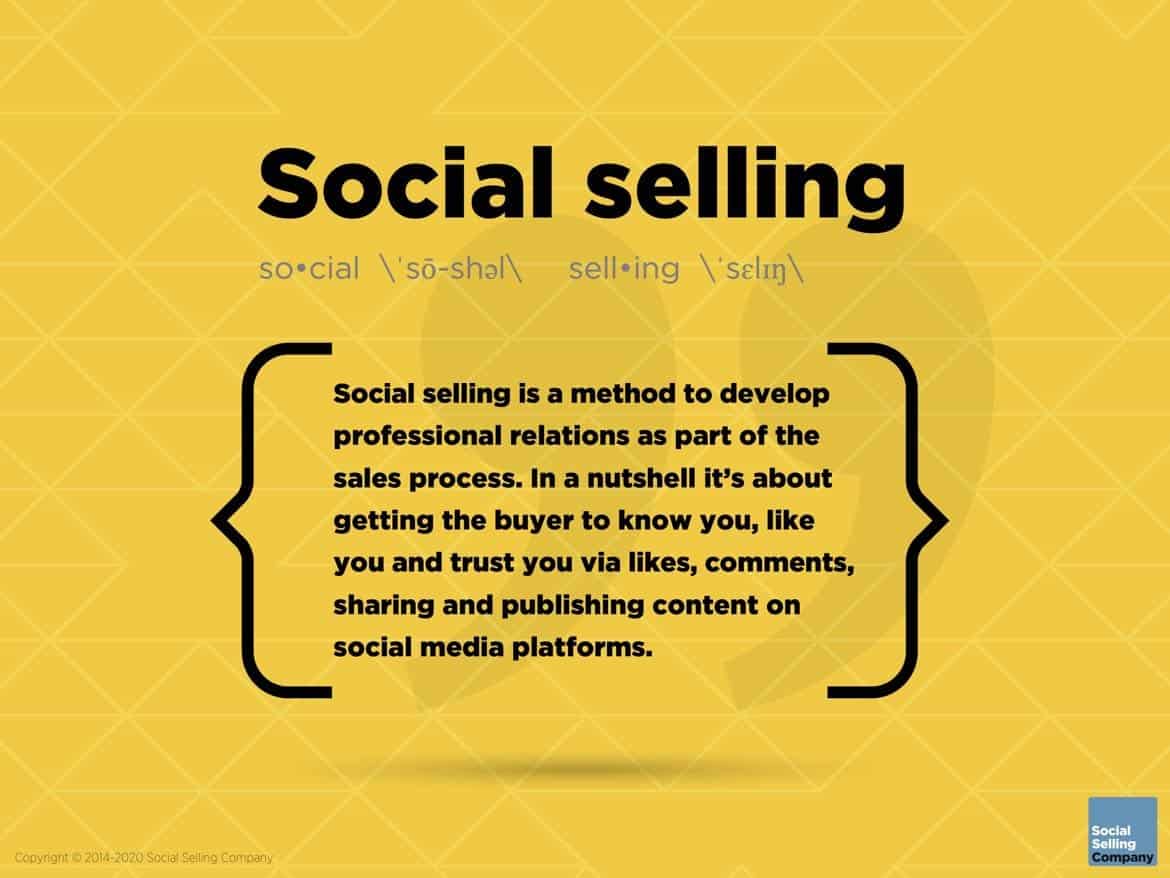 Here you will find information about what the definition of social selling is
